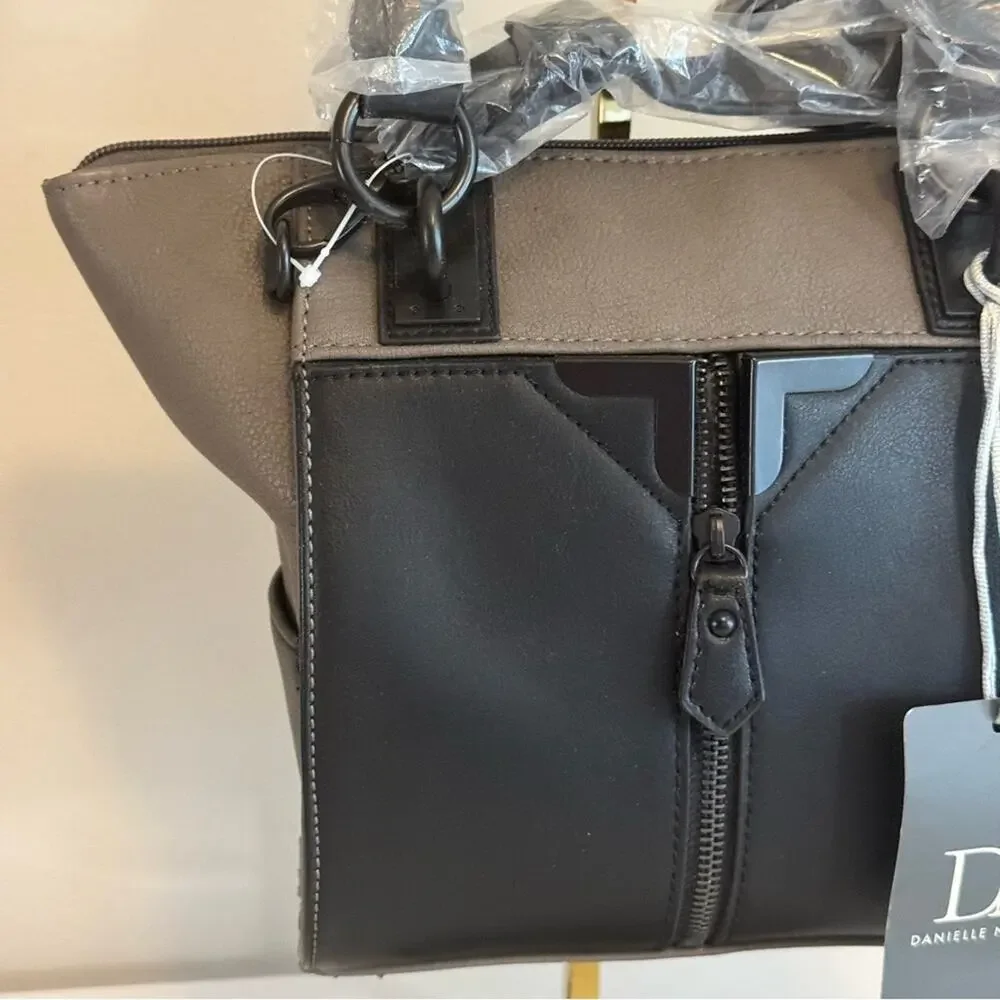 Danielle Nicole Women's Gray Adjustable Strap Alexa Mini Tote Crossbody Bags NWT - Picture 2 of 12